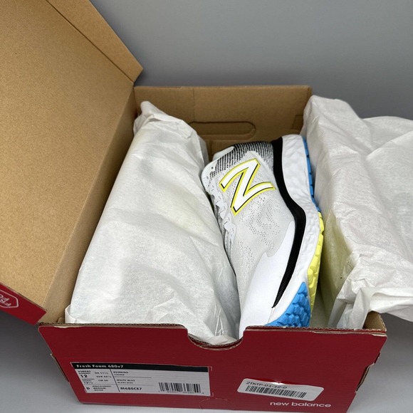 New Balance Fresh Foam‎ 680v7 Ocean Grey Black Shoes M680CG7, Men\'s Size 12 D main image 5